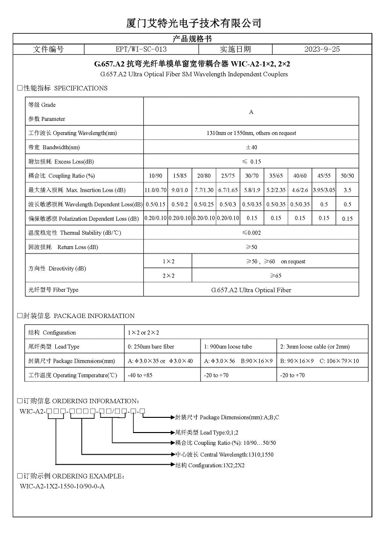 (1)A2抗弯光纤单模单窗耦合器WIC10：90~50：50.jpg